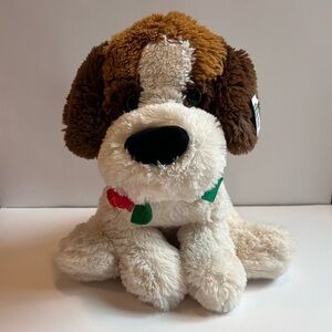 Kellytoy Brown and White Plush Dog Toy